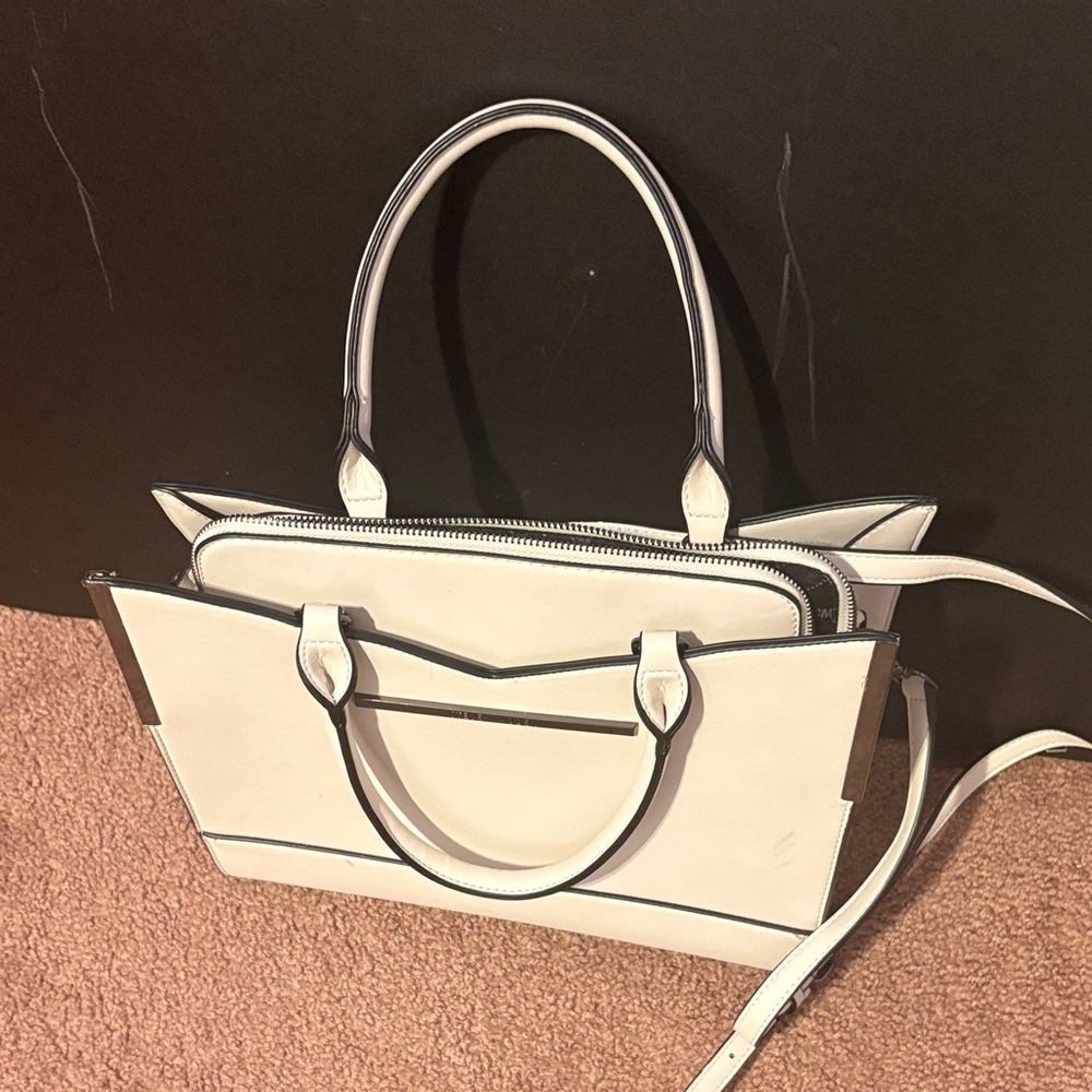 Steve Madden White Satchel Bag